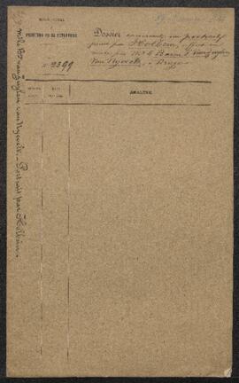 Dossier concernant un tableau attribué à Holbein ou à Barthélémy de Bruyn représentant un Portrai...