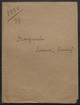 Dossier concernant un Saint André, buste du sculpteur François Dusquenoy, offert en vente par l’a...