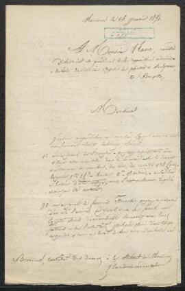 Dossier concernant trois tableaux d’anciens maîtres, deux Paysages de Breughel et de François Fra...
