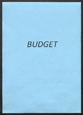 Dossier concernant le budget et la comptabilité pour l’Exercice 1863.