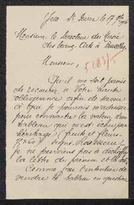 Dossier concernant une Nature morte avec fruits et fleurs par Rousseau, offerte en vente par Mr E...