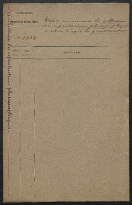 Dossier concernant la collection des reproductions photographiques d’après les grands maîtres, ai...