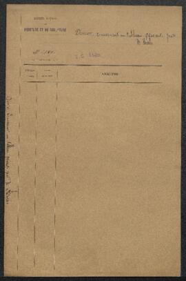 Dossier concernant Dans l’atelier, tableau de Léon Herbo (inv. 3380) que l’artiste soumet, avec a...