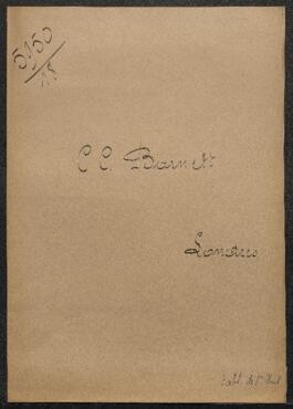 Dossier concernant La destruction de Troie, tableau de Van Hiel, offert en vente par C.C. Barnett (Grande-Bretagne, Londres). — Offre refusée.