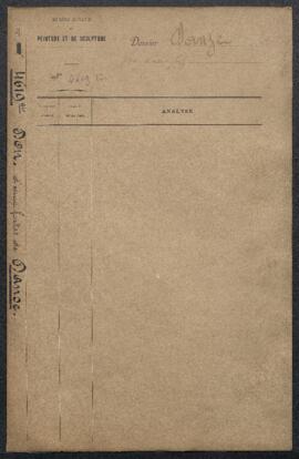 Dossier concernant quatre eaux-fortes exécutées par Auguste Danse et envoyées par le Département ...