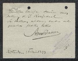 Dossier concernant un Paysage de Jacob Ruysdael, offert en vente par Mr A.M. Reckers (Pays-Bas, R...