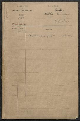 Dossier concernant l’acquisition à la vente Müller (Pays-Bas, Amsterdam, 25.04.1910) de trois tab...
