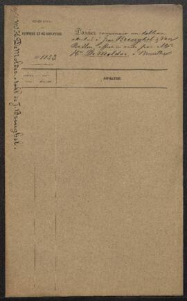 Dossier concernant un tableau attribué à Jan Bruegel et Van Baelen, offert en vente par Henri De ...