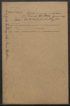 Dossier concernant tableau de Emmanuel de Witte représentant L’intérieur d’un temple protestant, ...