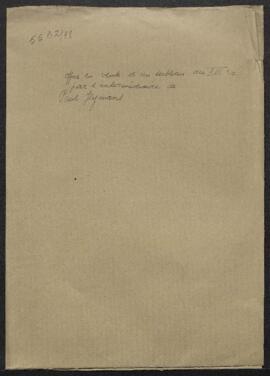 Dossier concernant un tableau du XVIe siècle, sujet et auteur non spécifiés, offert en vente par ...