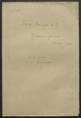 Dossier concernant un tableau de [Hippolyte] Boulenger et un tableau de [Henri] Leys, sujetsq non...