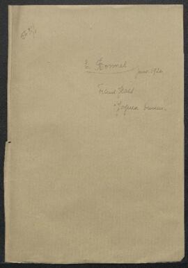 Dossier concernant la demande de renseignements de Mr E. Bonnel (Auderghem) sur son tableau intit...