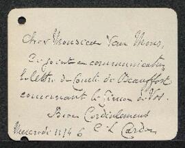 Dossier concernant le Portrait de Jeanne Roose par Simon de Vos (inv. 3837) acquis du comte L. de...