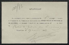 Dossier concernant un Autoportrait de Louis Gallait, Emile Wauthier (Saint Gilles) demande d'expe...