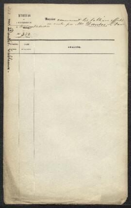 Dossier concernant une collection de tableaux anciens (Dürer, Holbein, Van Dyck, Hobbema, …), off...