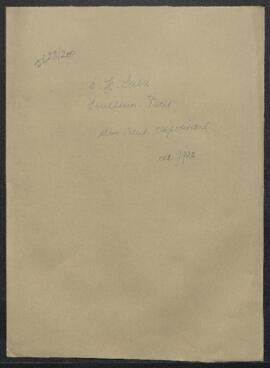 Dossier concernant une demande du sculpteur H. Saba (France, Paris) relative aux conditions de pa...