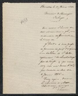 Dossier concernant un tableau attribué à Snyders ou à P[aul] de Vos représentant un Cheval déchir...