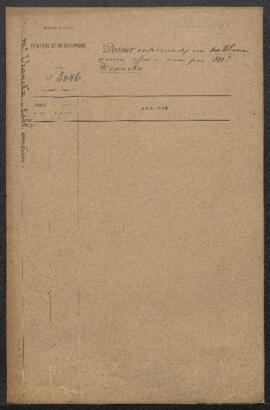Dossier concernant un tableau ancien représentant une Dame accompagnée d’un négrillon, offert en ...