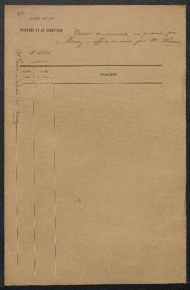 Dossier concernant un Portrait de [François-Joseph] Navez offert en vente par Mr Al. Henne (Namur...
