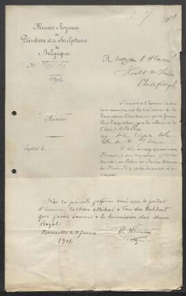 Dossier concernant un Marchand juif, tableau attribué à Gerbrand van den Eeckhout, offert en vent...