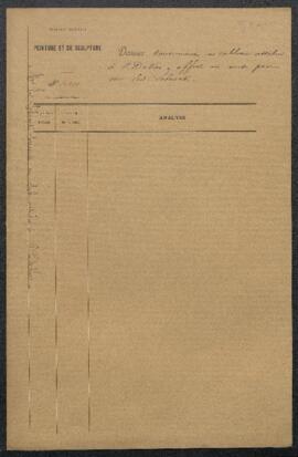 Dossier concernant un tableau de Paulus de Vos représentant une Scène avec Jacob et Isaac, offert...