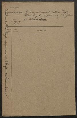 Dossier concernant le tableau d’A[ntoon] van Dyck représentant Saint Martin faisant l’aumône aux ...