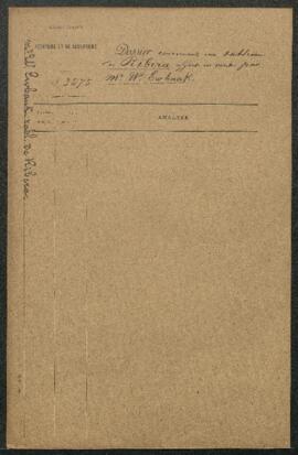 Dossier concernant un tableau de Ribera (sujet non mentionné), offert en vente par Mr W. Ewbank (...