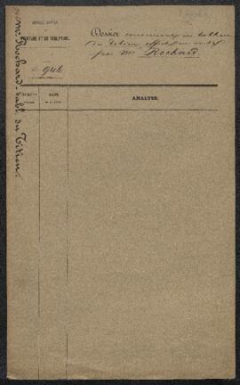 Dossier concernant un tableau du Titien représentant La Vierge, l’Enfant Jésus et saint Thomas d’...