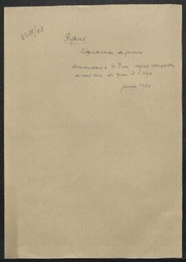 Dossier concernant des sommes dues à la firme Rijkers pour travaux effectués en 1921.