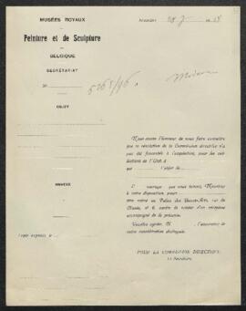 Dossier concernant Le Christ souffrant, tableau signé Otto Vaenius, offert en vente par Arthur Mo...