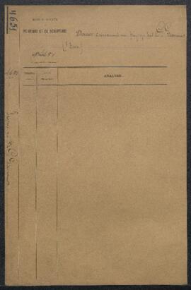 Dossier concernant un Paysage par Gustave Goemans présenté au Musée par l’artiste avec l’autorisa...