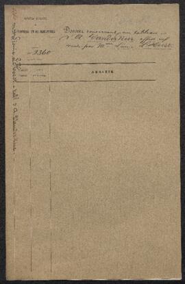 Dossier concernant un tableau représentant un Clair de lune de Arthur [Aert ?] van der Neer, offe...