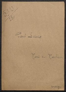 Dossier concernant une demande de renseignements de Mr Paul Lecocq relative au Portrait de la com...