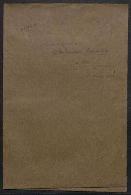 Dossier concernant l’envoi du catalogue des œuvres exposées chez le marchand de tableaux J.H. De ...