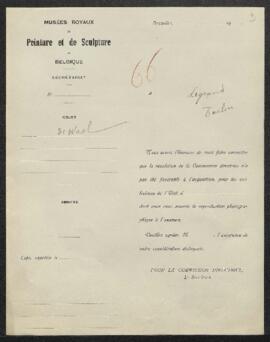 Dossier concernant un meuble de l’art flamand, genre cabinet italien en bois laqué noir, orné de ...