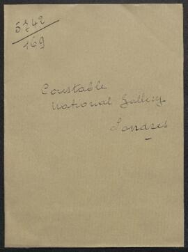Dossier concernant la demande de renseignements du Musée sur l’auteur d’un Portrait d’homme de l’...