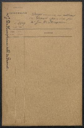 Dossier concernant un tableau de [François Marius ?] Granet (sujet non mentionné), offert en vent...