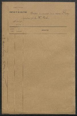 Dossier concernant deux œuvres de Goya, Maison de fous (bois) et Course de taureaux (toile), offe...