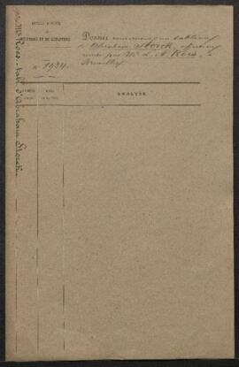 Dossier concernant une Marine peinte par Abraham Storck, offerte en vente par Mr L. A. Raes (Brux...