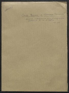 Dossier concernant une demande de renseignements du comte Bruneel de Clermont-Tonnerre (France, P...