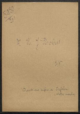 Dossier concernant Dante aux enfers, statue en marbre signée A. Trefoloni, offert en don par Mr H...