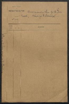 Dossier concernant un tableau de Charles De Groux intitulé Pauvreté, offert en vente par Emile Clarembaux (Bruxelles). — Offre refusée.