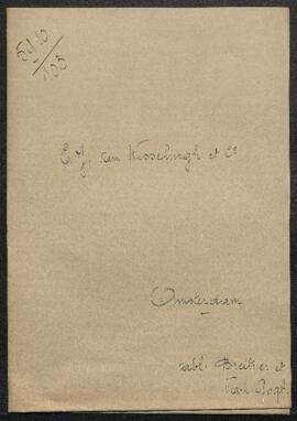 Dossier concernant Prinsengracht bij de Westermarkt, Amsterdam, tableau de G[eorge] H[endrik] Bre...
