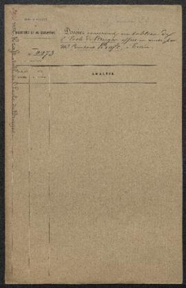 Dossier concernant un triptyque flamand du XVe siècle représentant une Adoration des mages, offer...