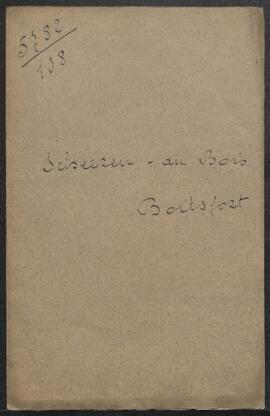 Dossier concernant une Madone, tableau de l'école italienne qui faisait partie de la collection d...