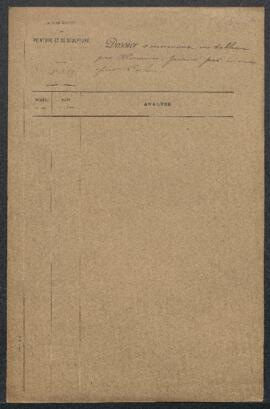 Dossier concernant un tableau de Ch[arles] Hermans représentant Un souper de moines / Un réfectoi...