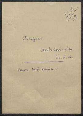 Dossier concernant la demande de renseignements de Mme Augustine P. Frazier (Etats-Unis, Ashtabul...