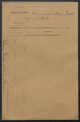 Dossier concernant un tableau de Arnold Boecklin daté 1886 et représentant Un château surpris par...