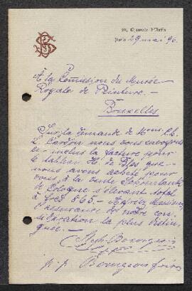 Dossier d'acquisition Paysage (inv. 3363, titre act. Paysage avec la prédication de saint Jean-Ba...