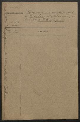 Dossier concernant un tableau représentant Prométhée enchaîné attribué au peintre liégeois [Jean ...